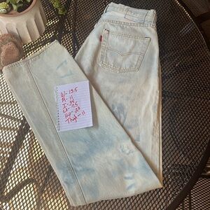Vintage Levi 501s selvage bleached splattered 1981❣️USA***